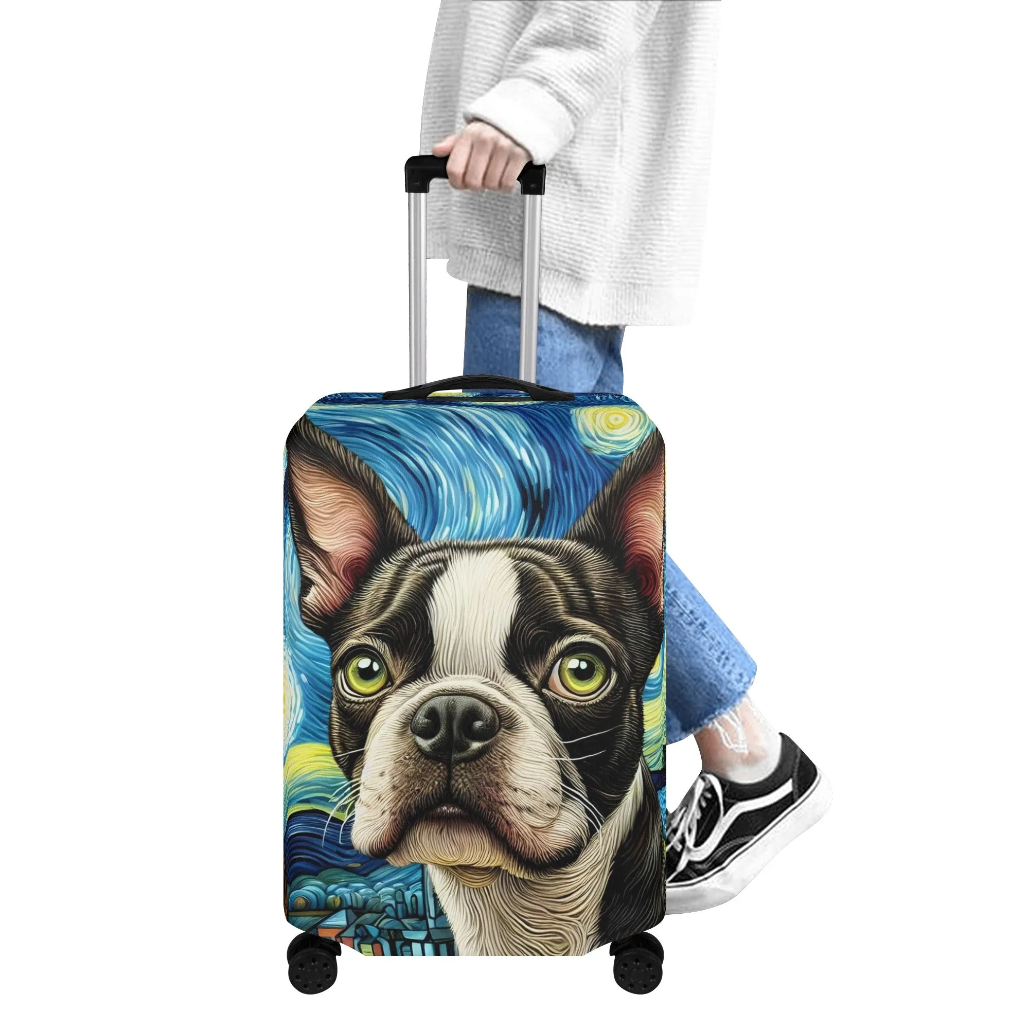 Joey - Luggage Cover for Boston Terrier lovers