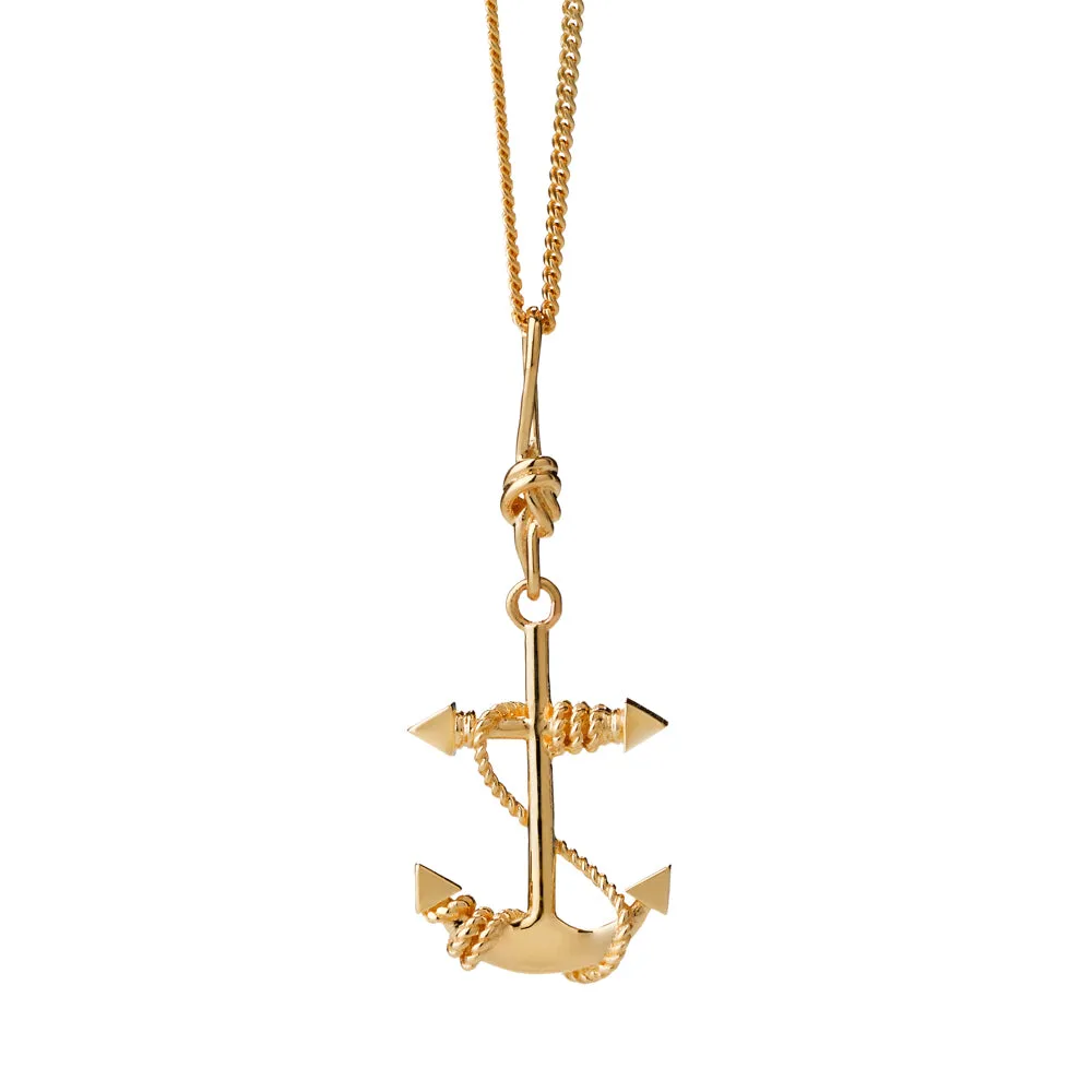 Karen Walker Anchor Necklace - 9ct Yellow Gold