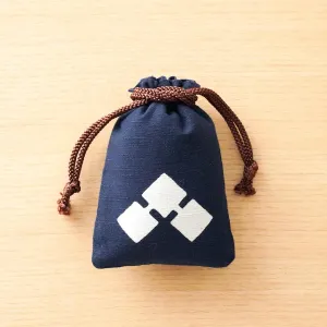 Katazome Small Talisman Bag - Marriage Tie -,  Drawstring Pouch,  Japanese traditional craft bag