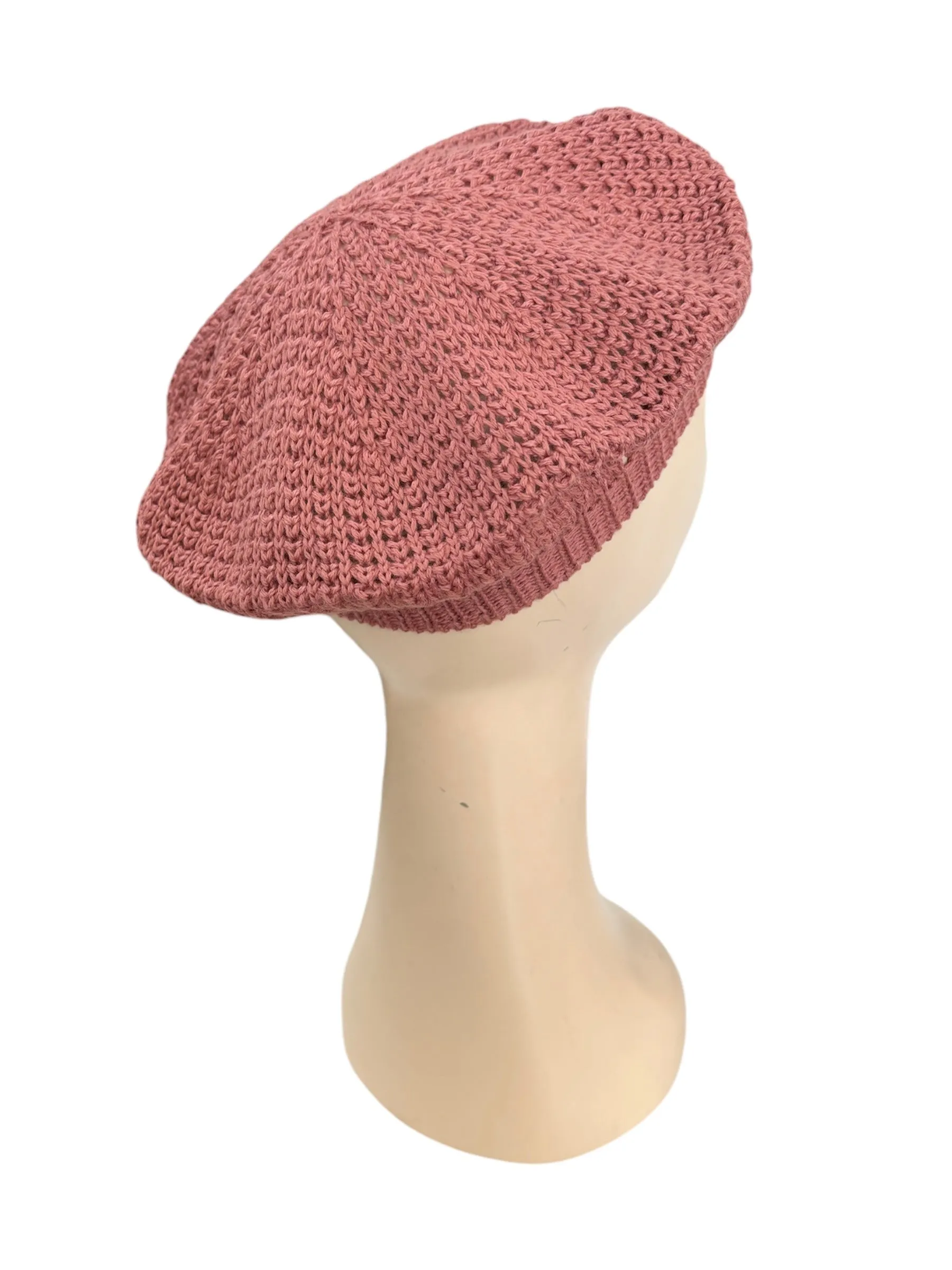 Knitted Beret - Vintage Rose