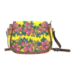 Kokum's Revenge-Yellow Saddle Bag/Large