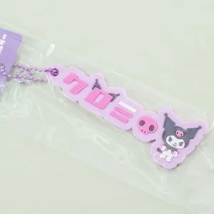 Kuromi Katakana Name Rubber Charm