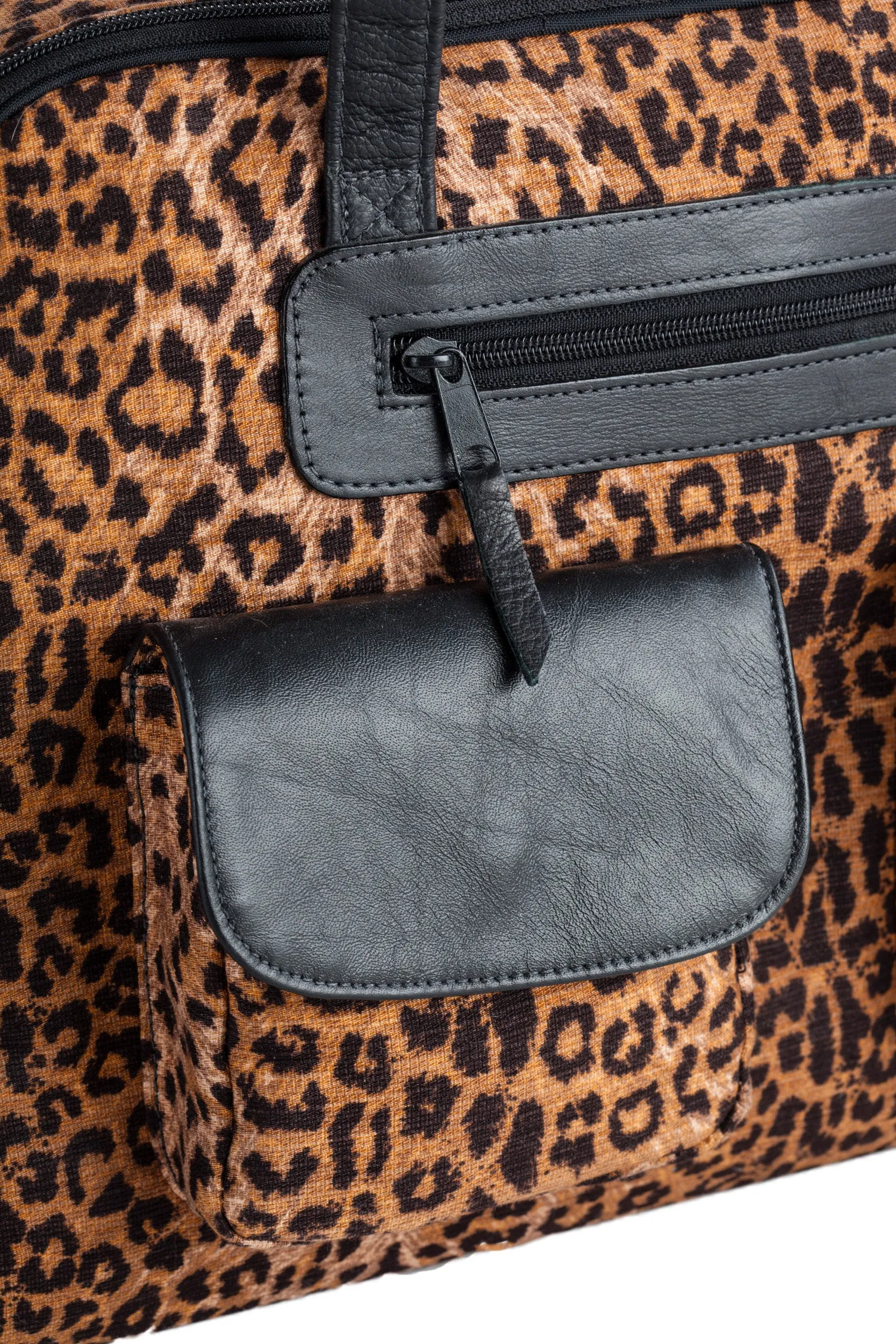 Leopard Coton Carrier Bag