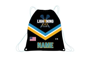 Lightning Lax Sublimated Drawstring Bag