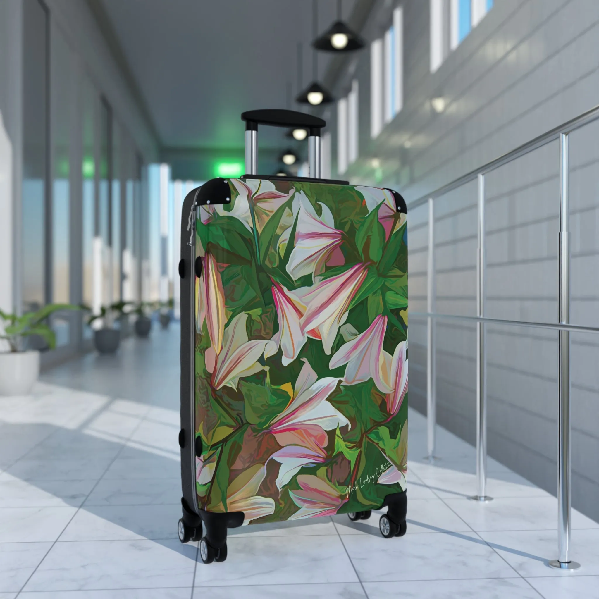 Lilly Garden Custom Art Luggage