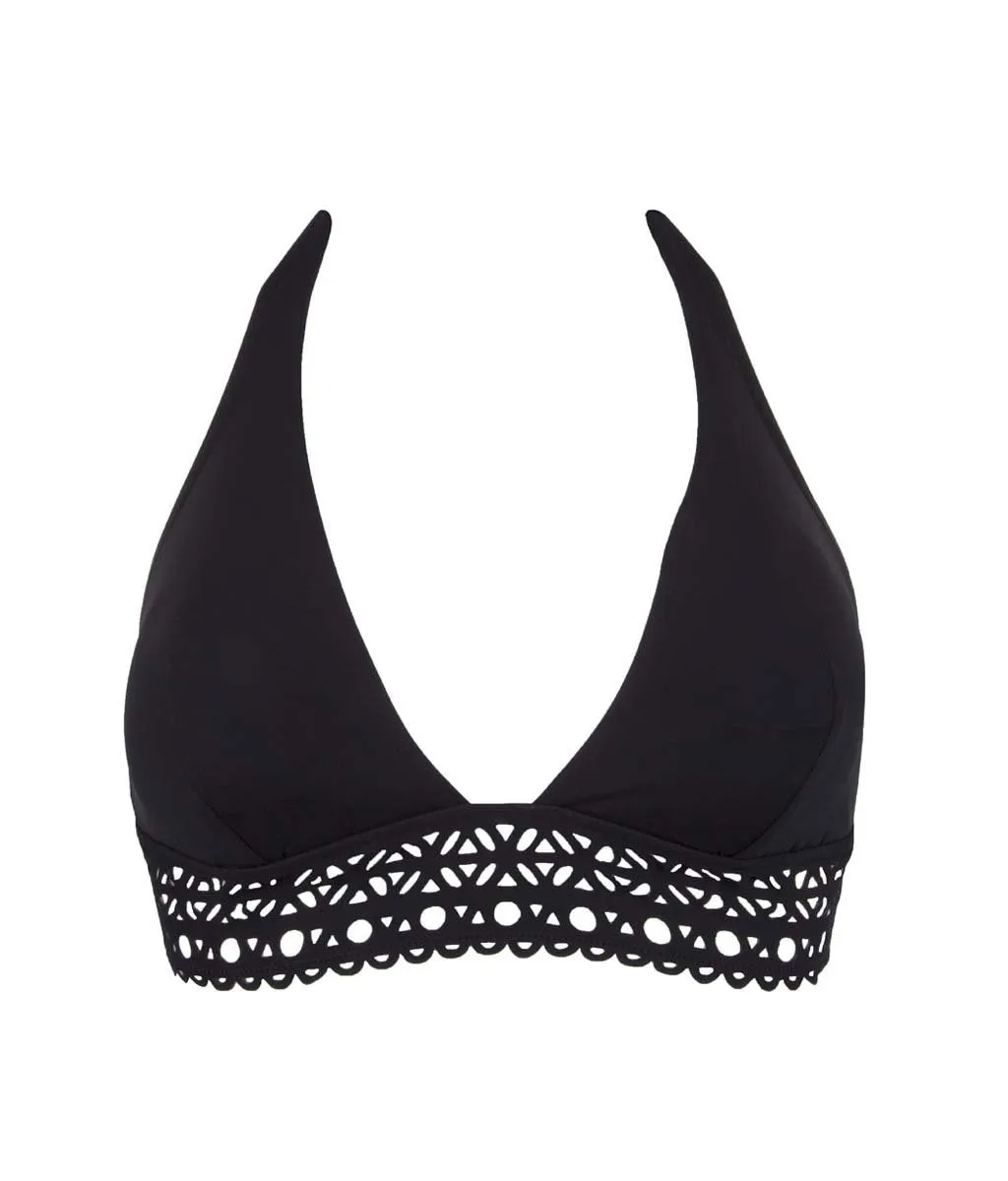 Lise Charmel 'Ajourage Couture' (Black) Halterneck Triangle Bikini Bra