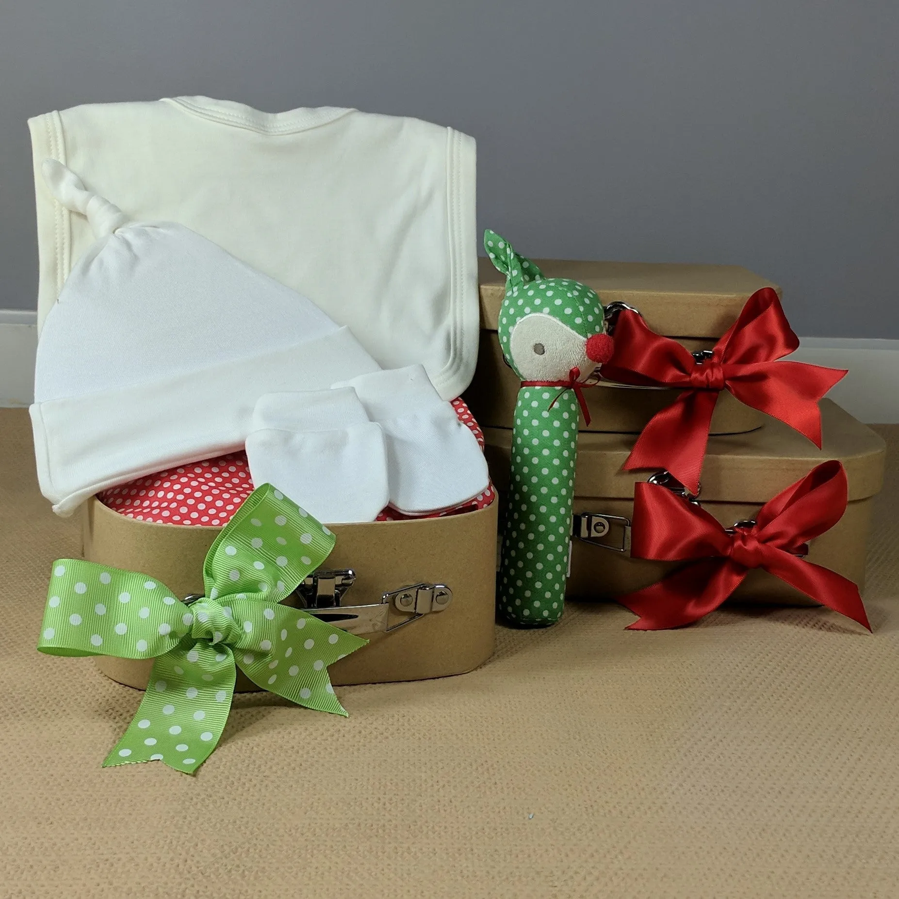 Little Green Reindeer Organic Baby Hamper