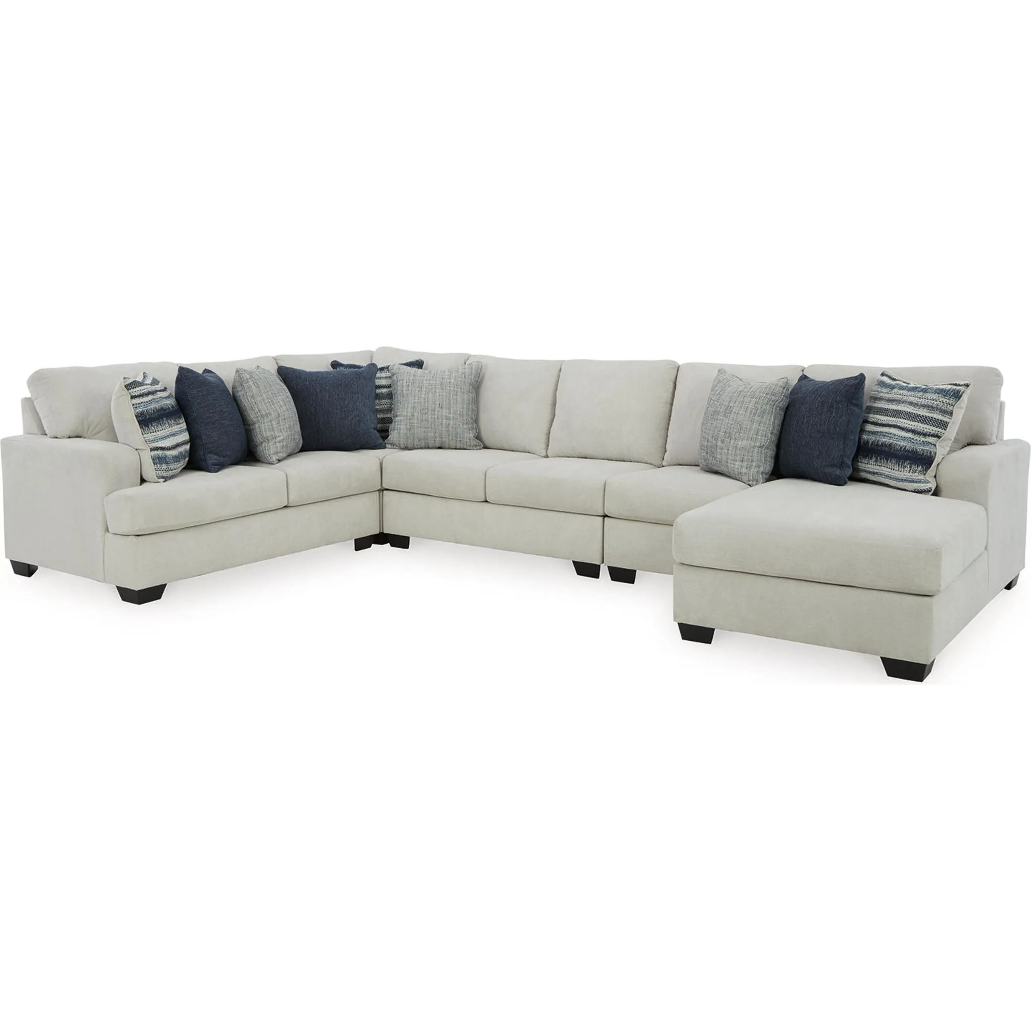 Lowder 5 Piece Sectional with Chaise