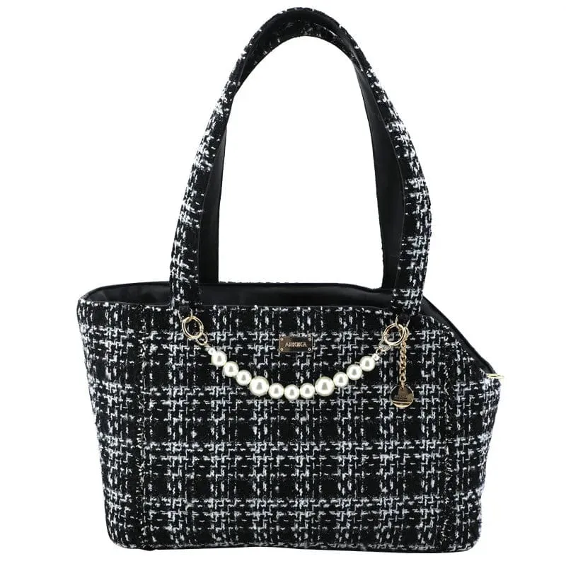 Luxury Tweed Pet Carrier Handbag