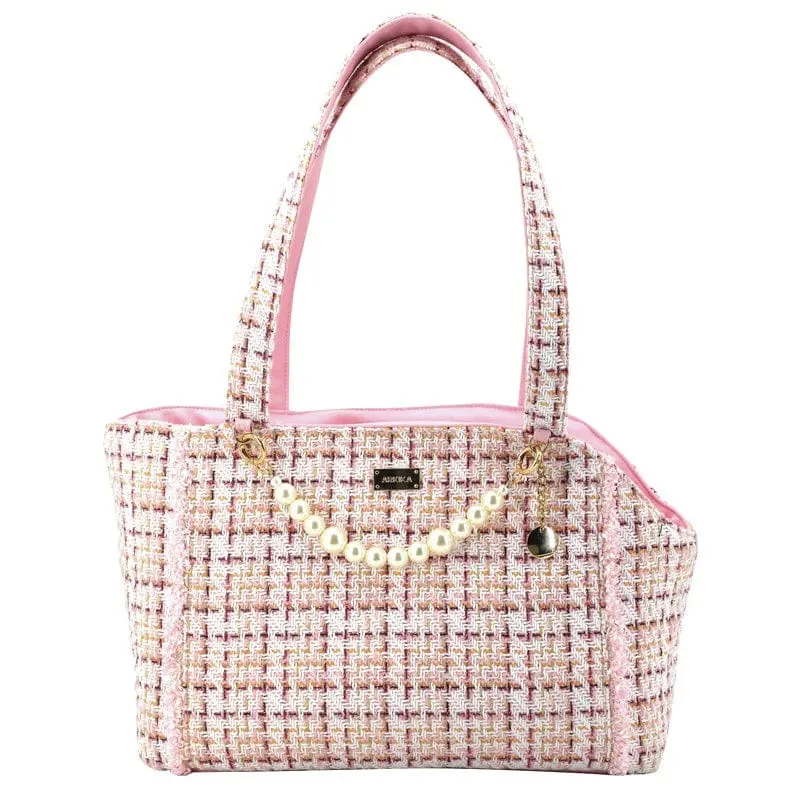 Luxury Tweed Pet Carrier Handbag