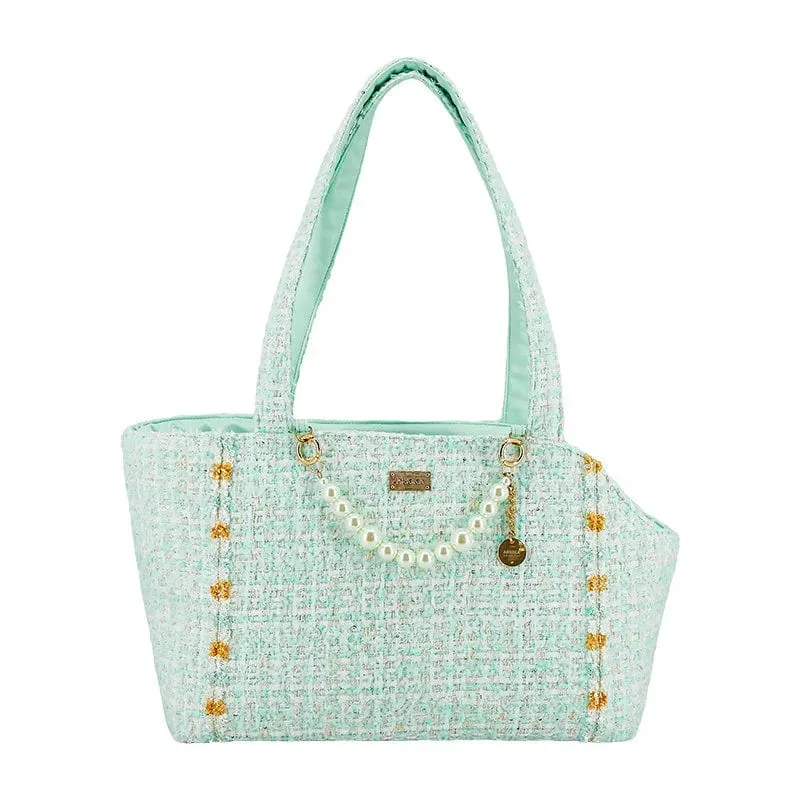 Luxury Tweed Pet Carrier Handbag