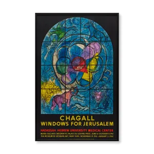 Marc Chagall Windows for Jerusalem Framed Poster