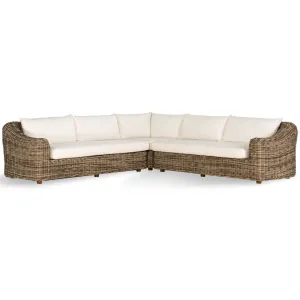 Messina Outdoor 3-Piece Sectional, Sand