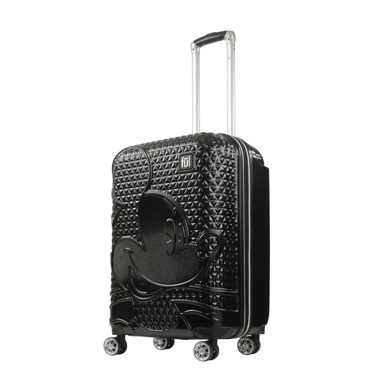 Mickey Mouse Rolling Luggage FŪL Disney Luggage 26" Black