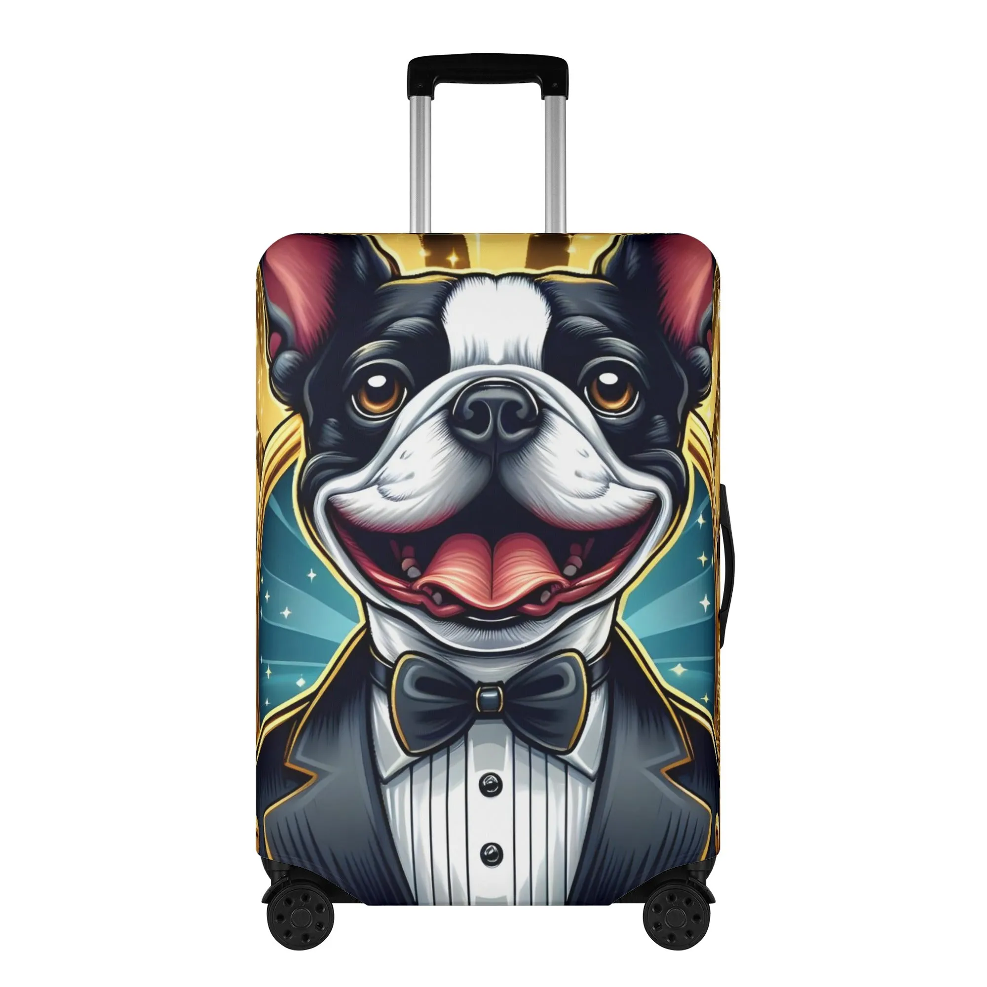 Milo - Luggage Cover for Boston Terrier lovers