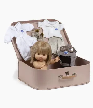 Minikane x Delage Baby Doll(34cm) — Zoe with Vintage Suitcase