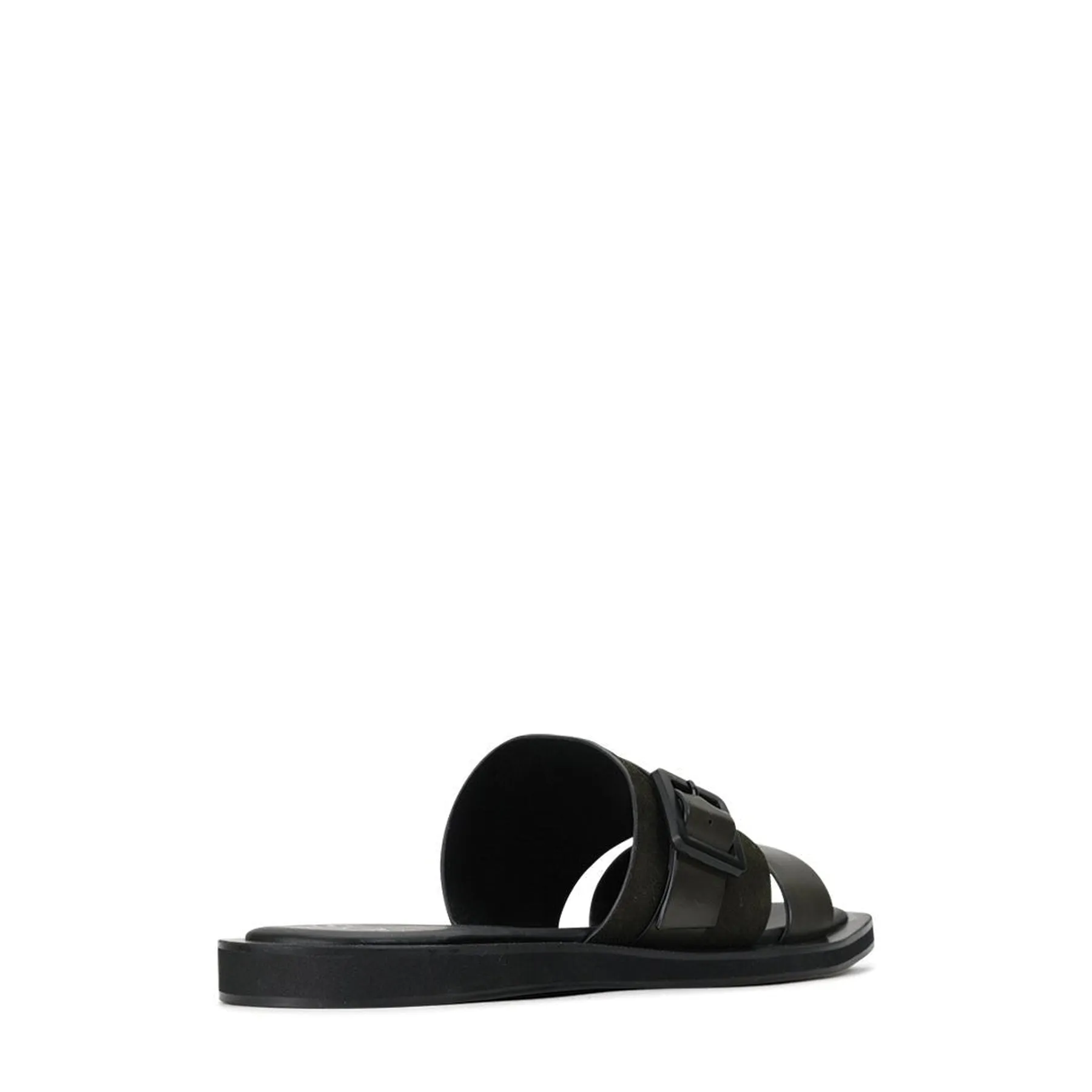 MIRO LEATHER SLIDE SANDALS