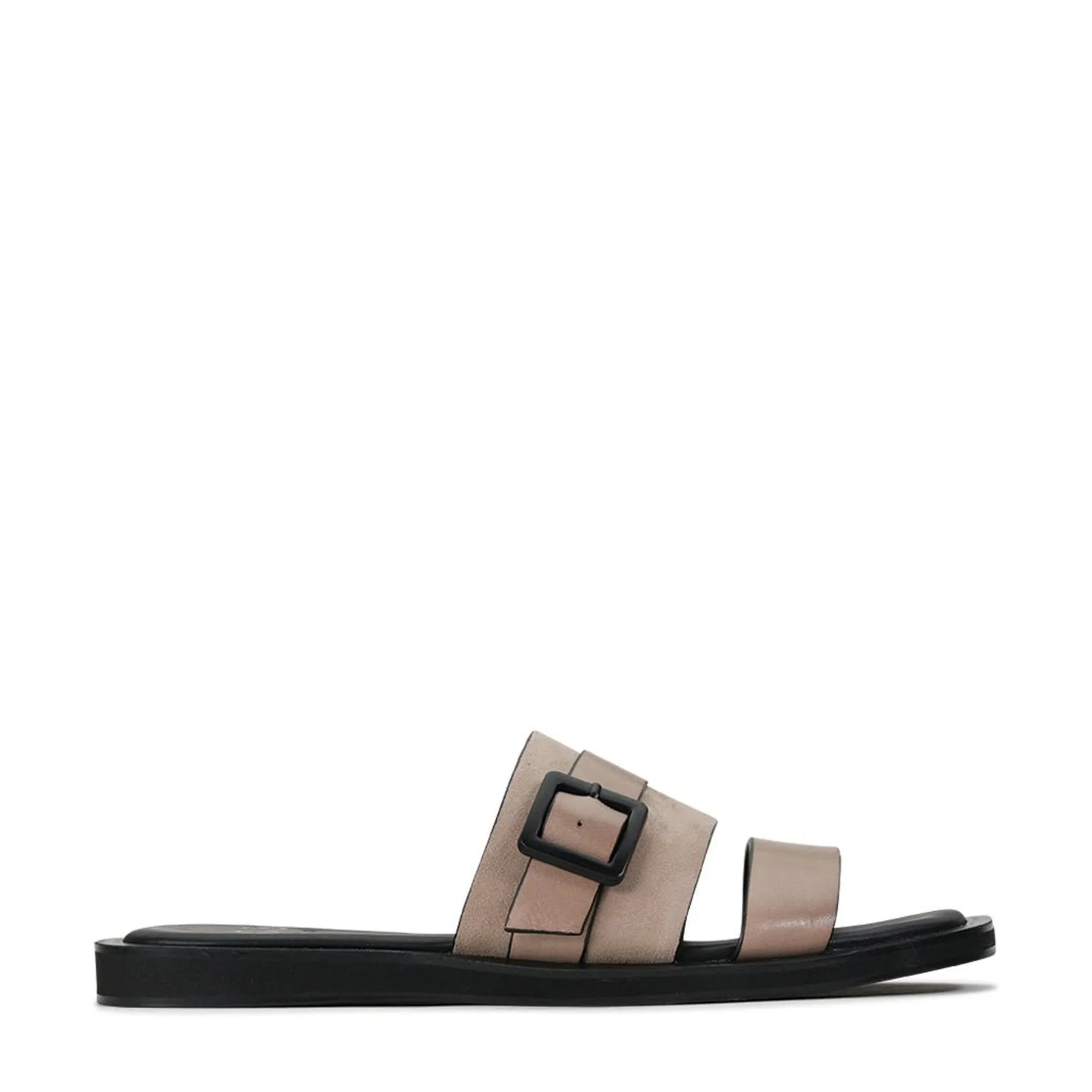 MIRO LEATHER SLIDE SANDALS