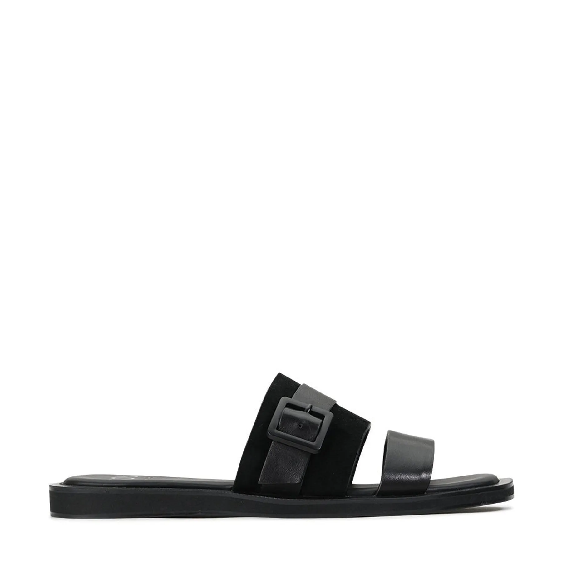 MIRO LEATHER SLIDE SANDALS