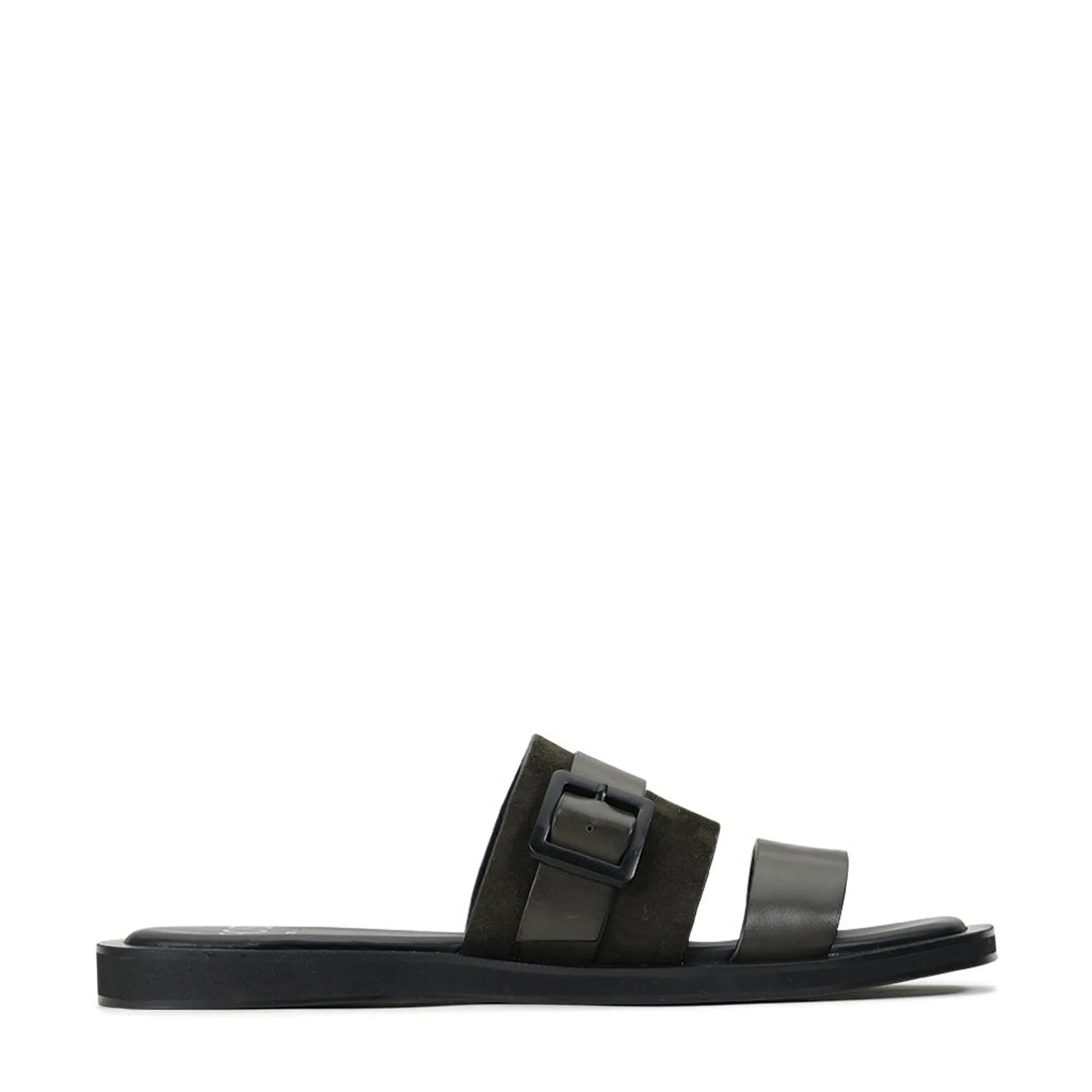 MIRO LEATHER SLIDE SANDALS