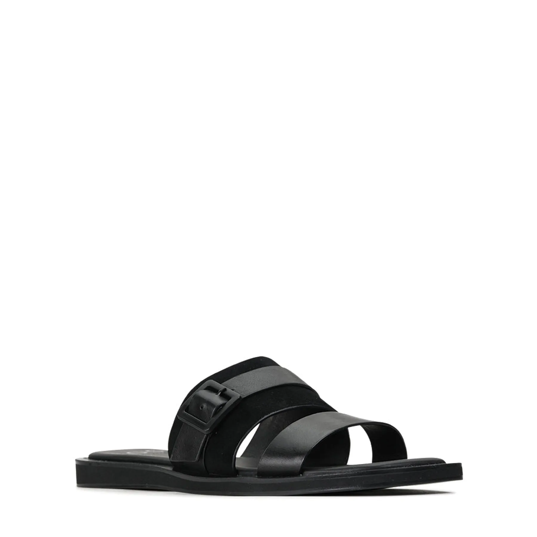 MIRO LEATHER SLIDE SANDALS