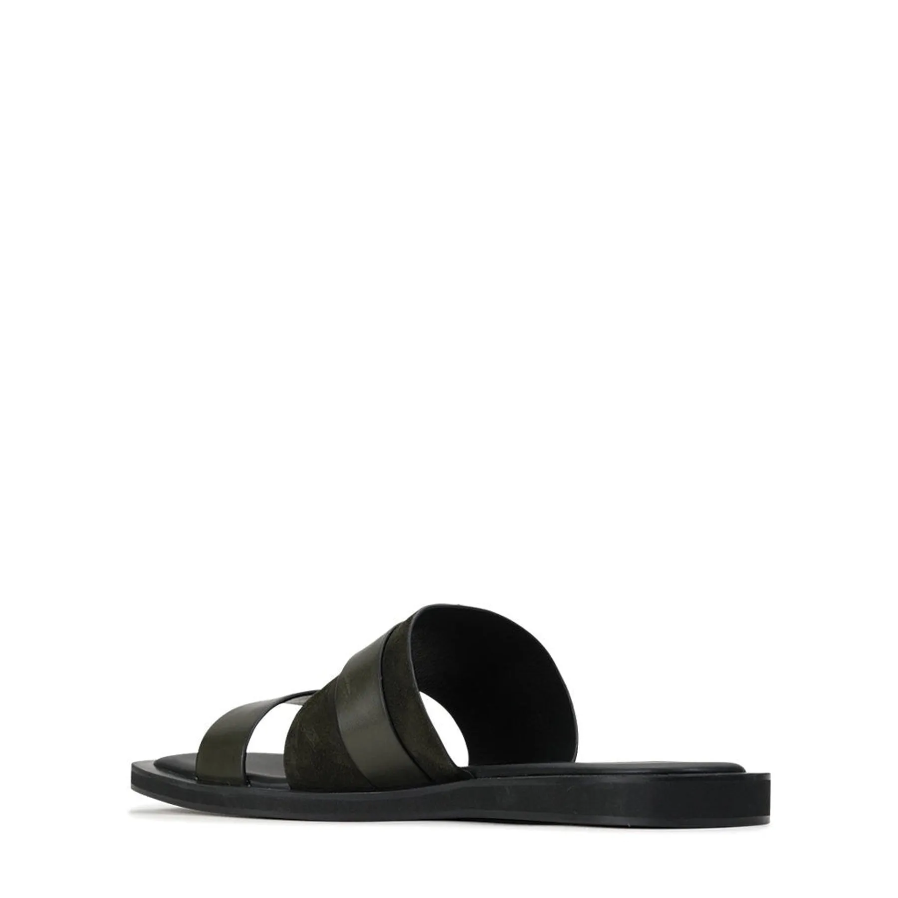 MIRO LEATHER SLIDE SANDALS