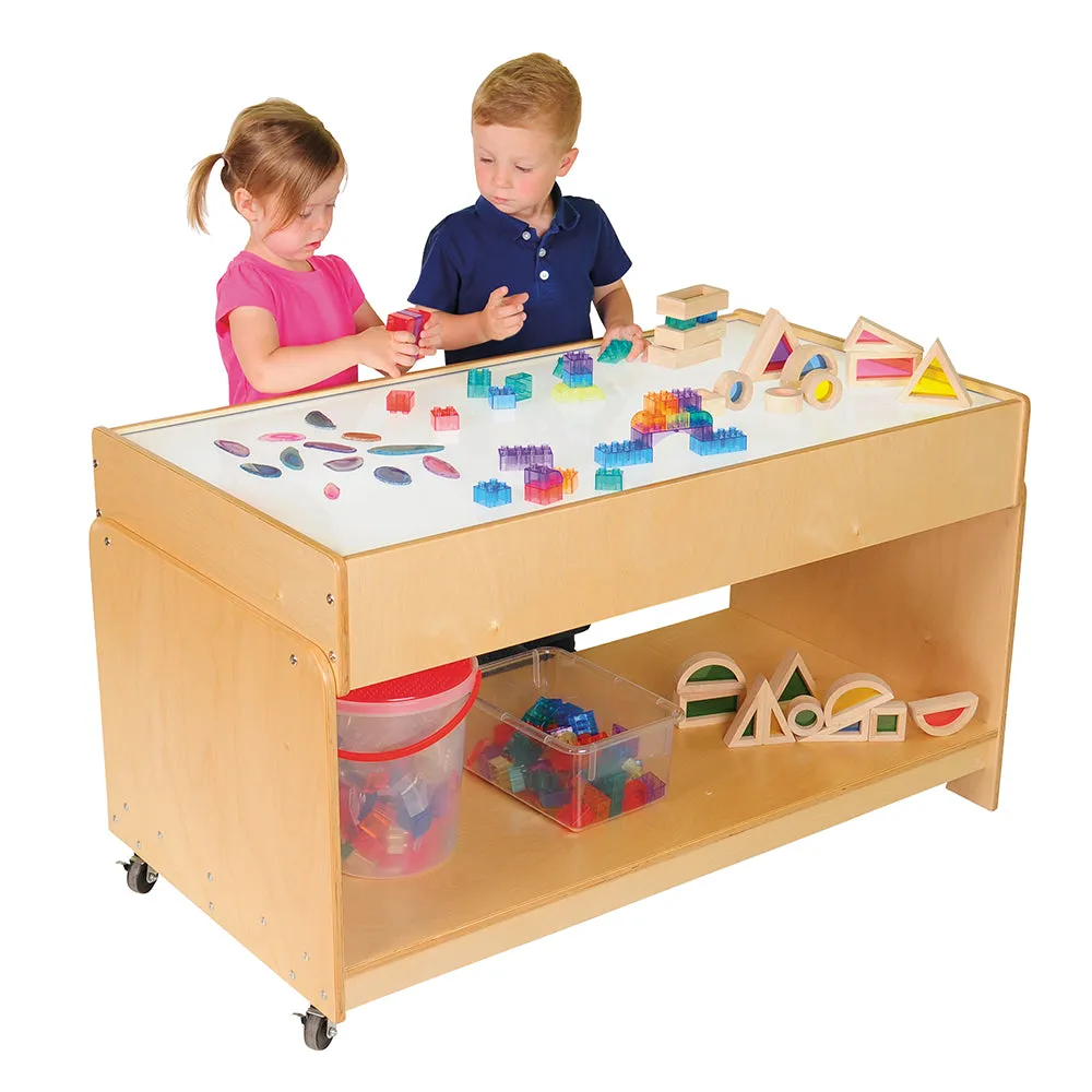 Mobile Wooden Classroom LED Light Table