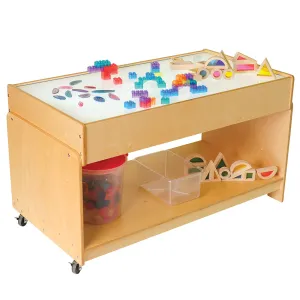 Mobile Wooden Classroom LED Light Table