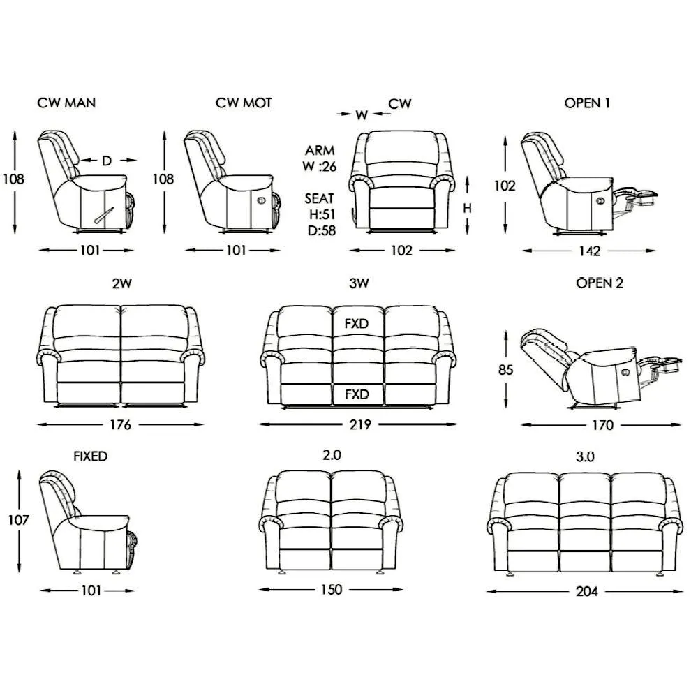 Moran Furniture Triple Crown Recliner