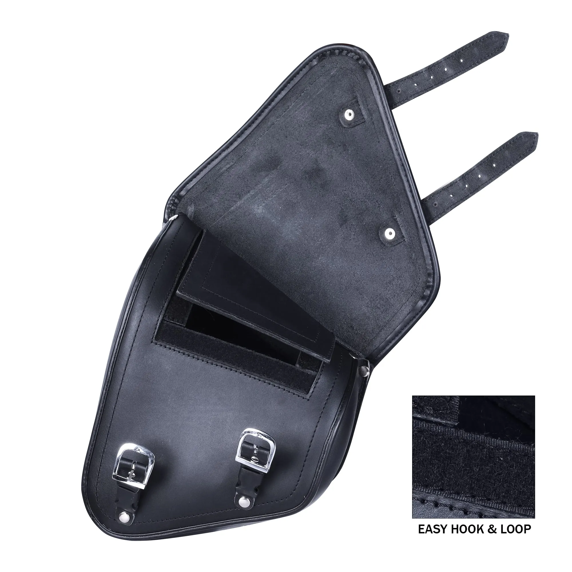 MOTORBIKE CRUISER HARLEY STYLE LEATHER SWINGARM SOFTAIL SOLO BAG