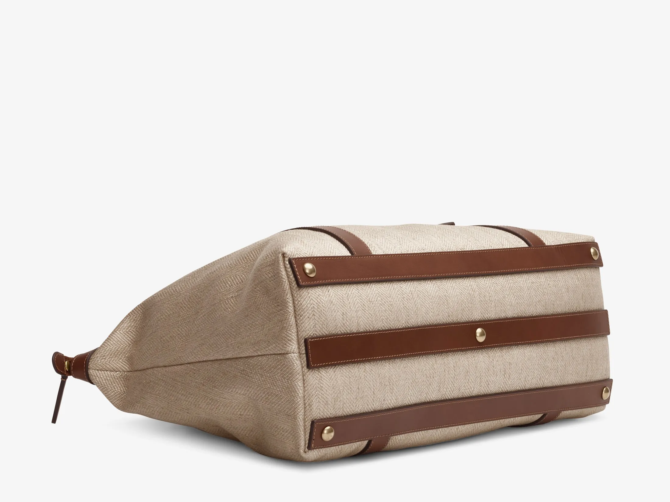 M/S Holdall – Grand Herringbone/Cuoio