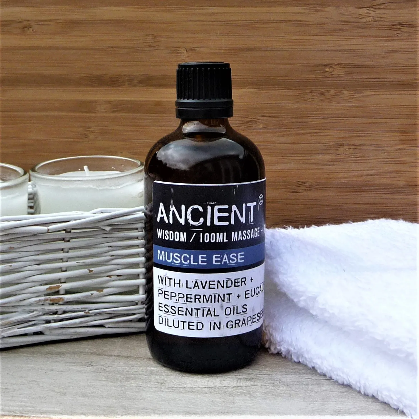 Muscle Ease Blend Lavender, Peppermint & Eucalyptus Massage & Bath Oil