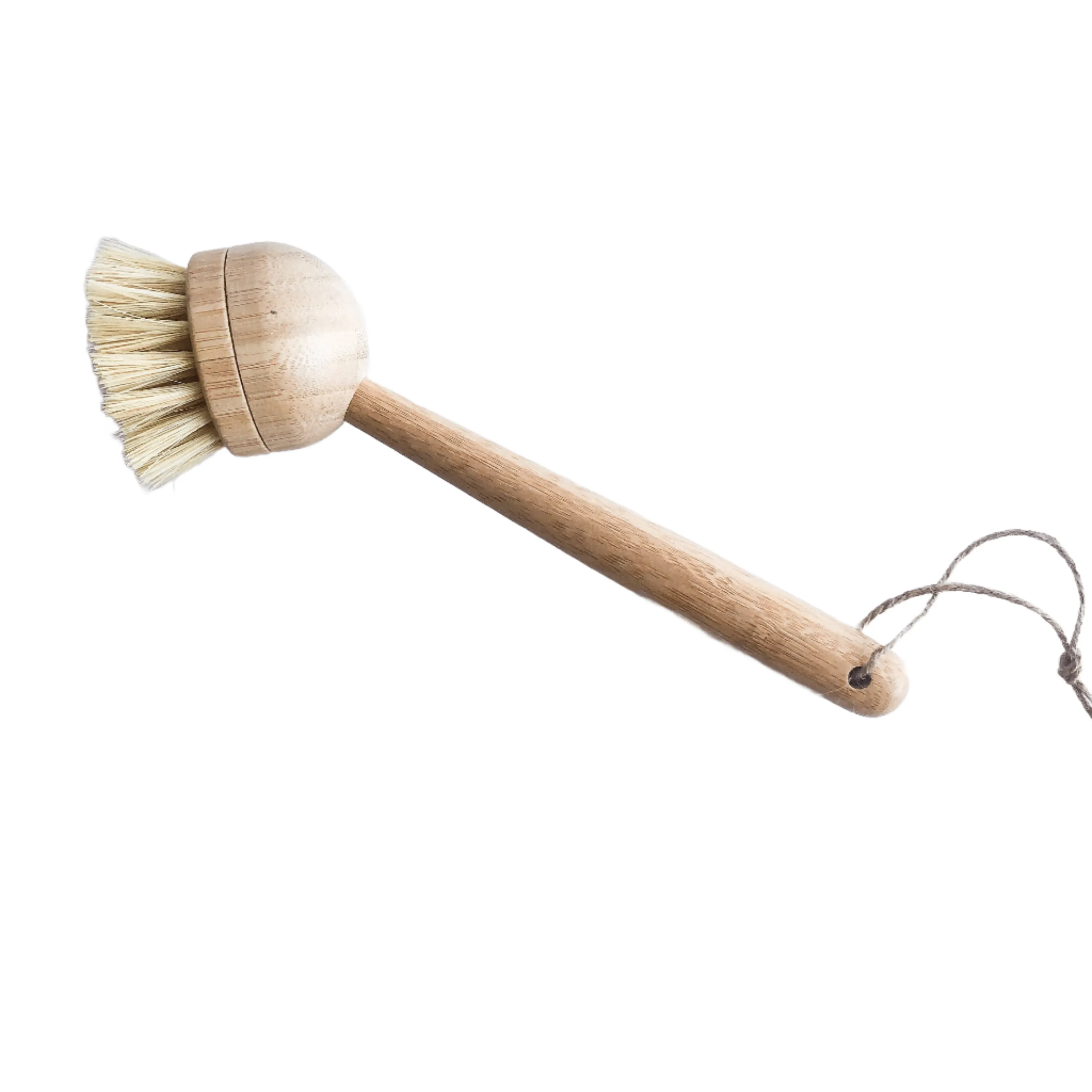 Natural Bamboo Sisal Dish Brush with Replaceable Head