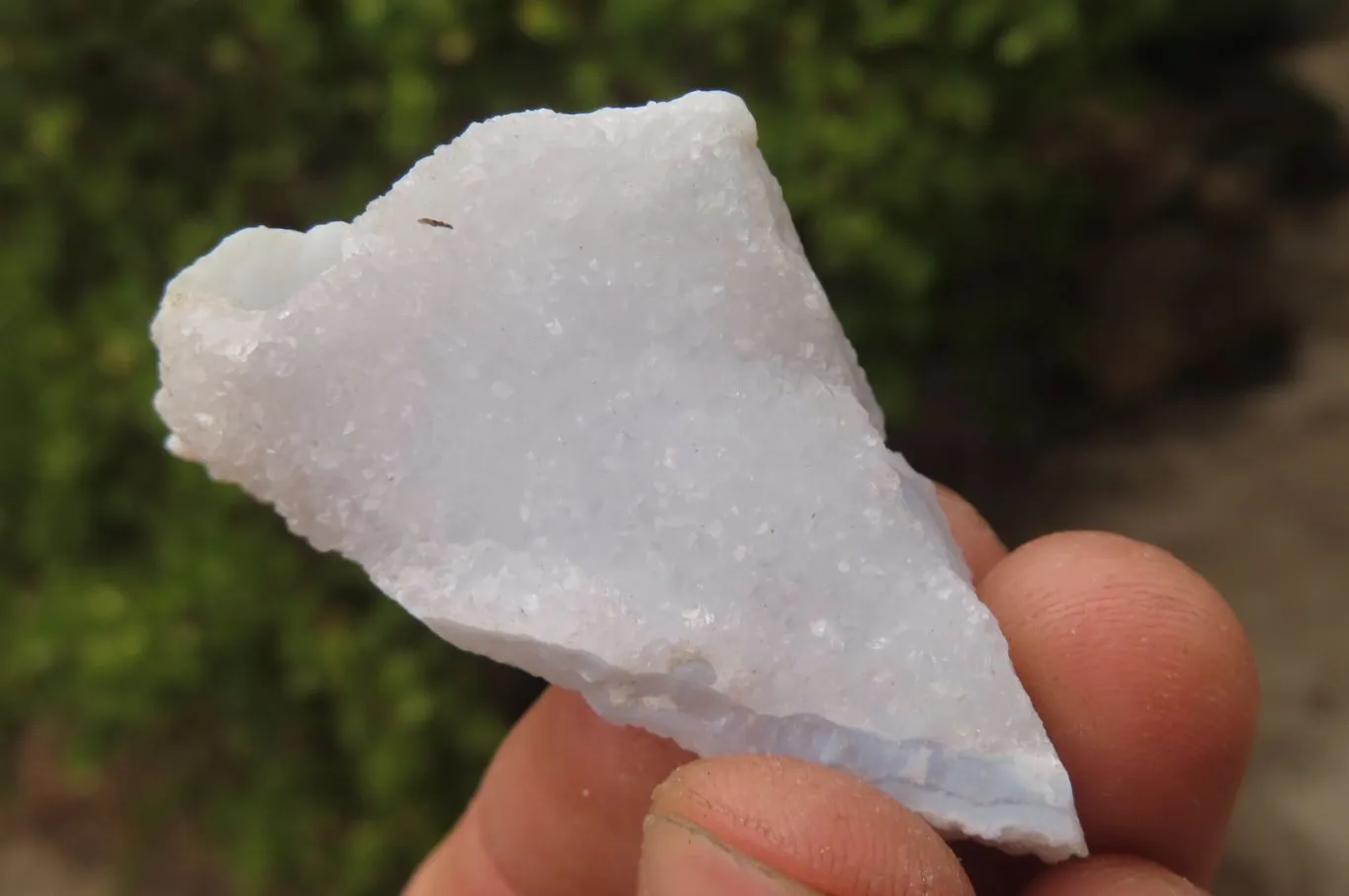 Natural Etched Blue Chalcedony Specimens x 35 From Malawi