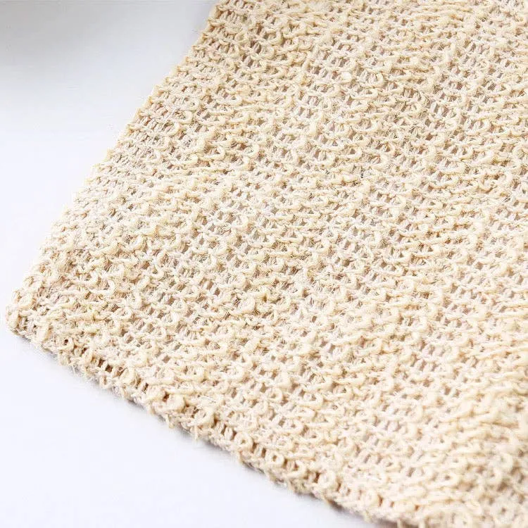 Natural Sisal Washcloth - Organic, Zero Waste, Plastic-Free Beauty