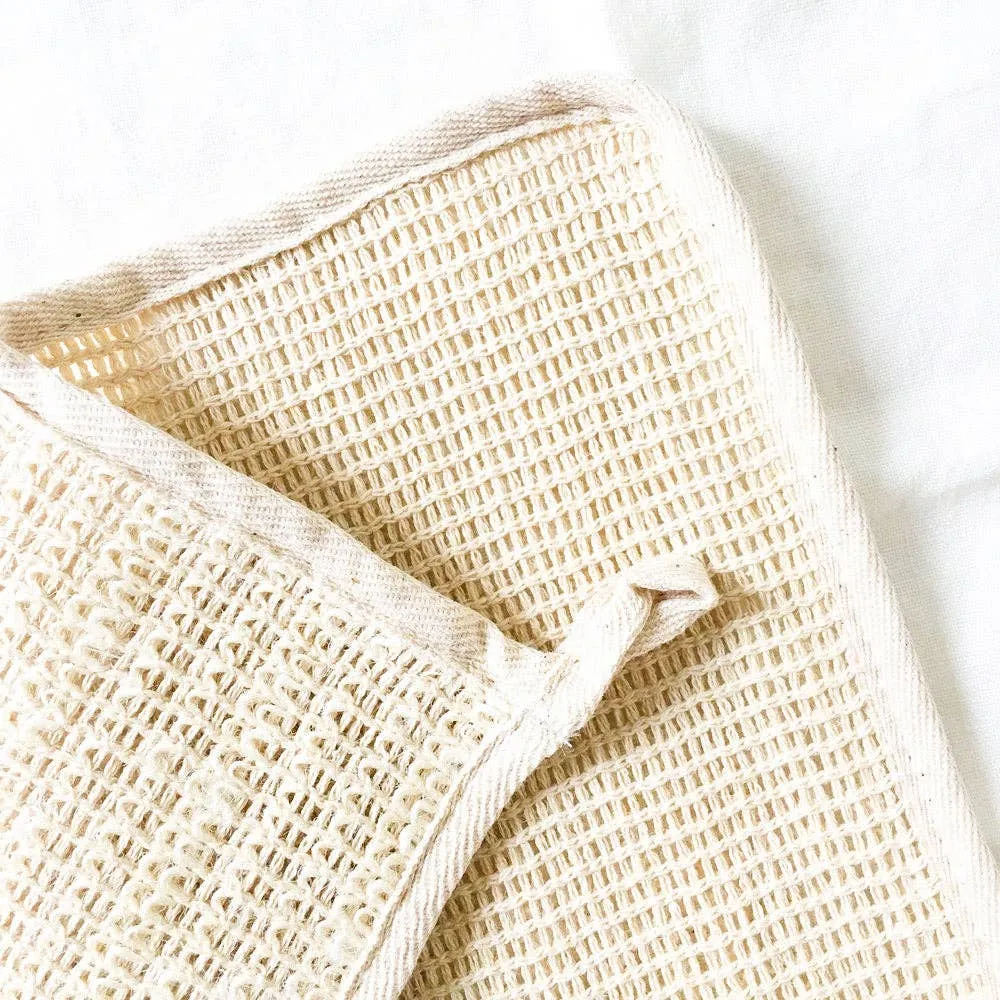 Natural Sisal Washcloth - Organic, Zero Waste, Plastic-Free Beauty