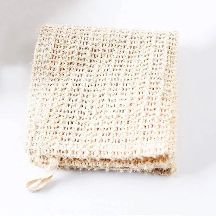 Natural Sisal Washcloth - Organic, Zero Waste, Plastic-Free Beauty