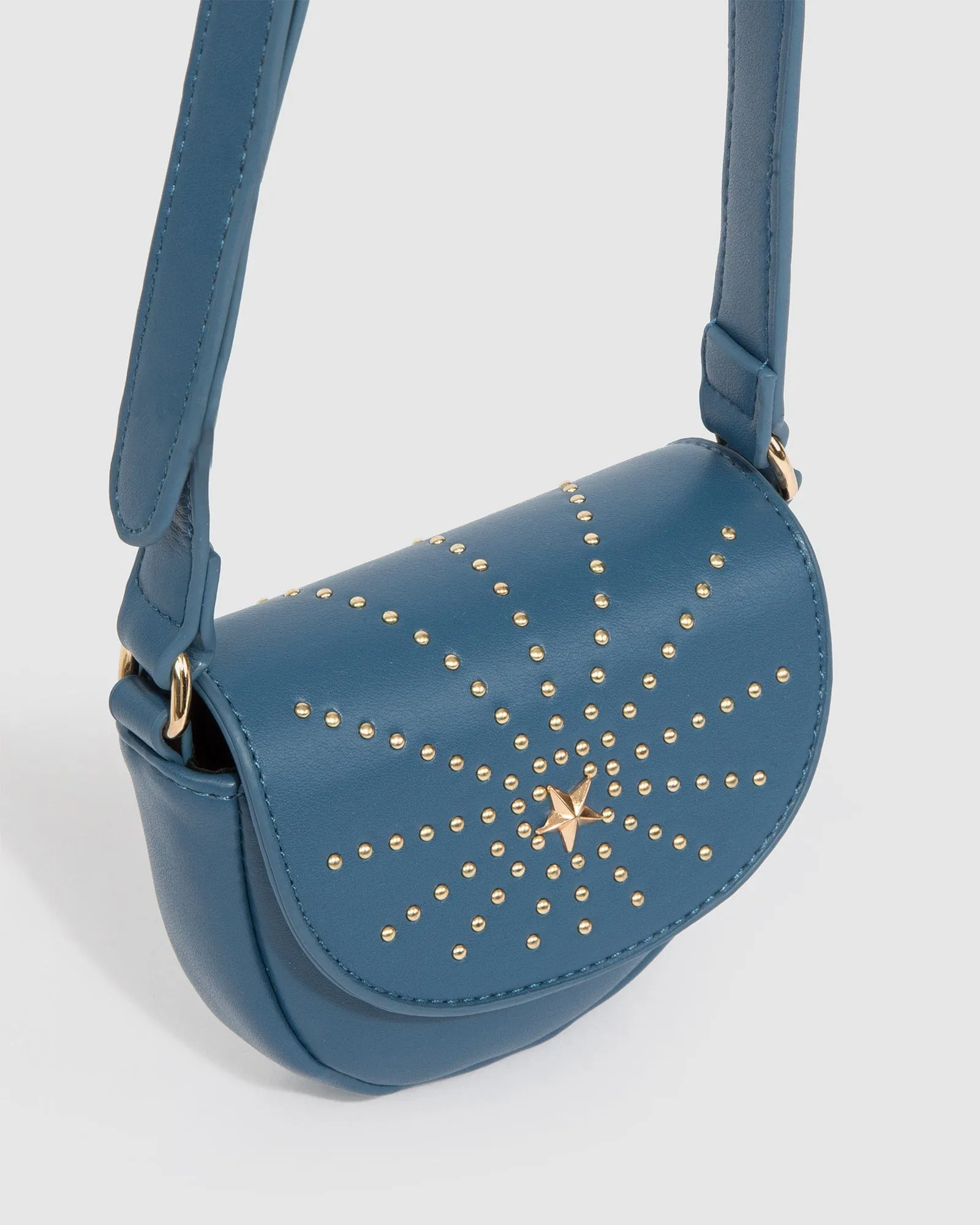 Navy Alvita Saddle Bag