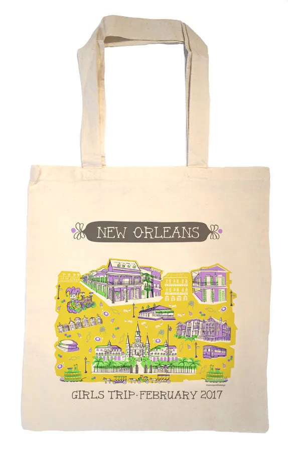 New Orleans Tote Bag-Wedding Welcome Tote