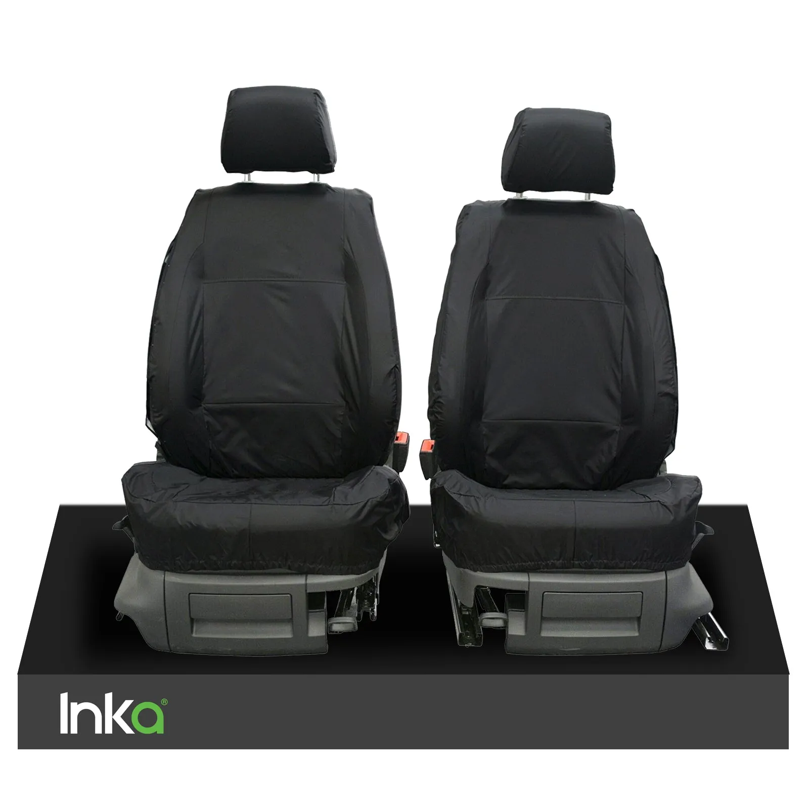 New VW Volkswagen Beetle Inka Tailored Waterproof Front Pair Seat Covers MY97-11 BLACK