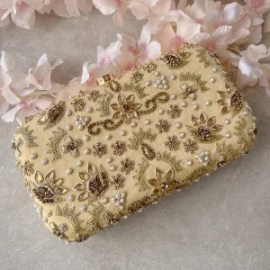 Pale Gold Clutch Bag