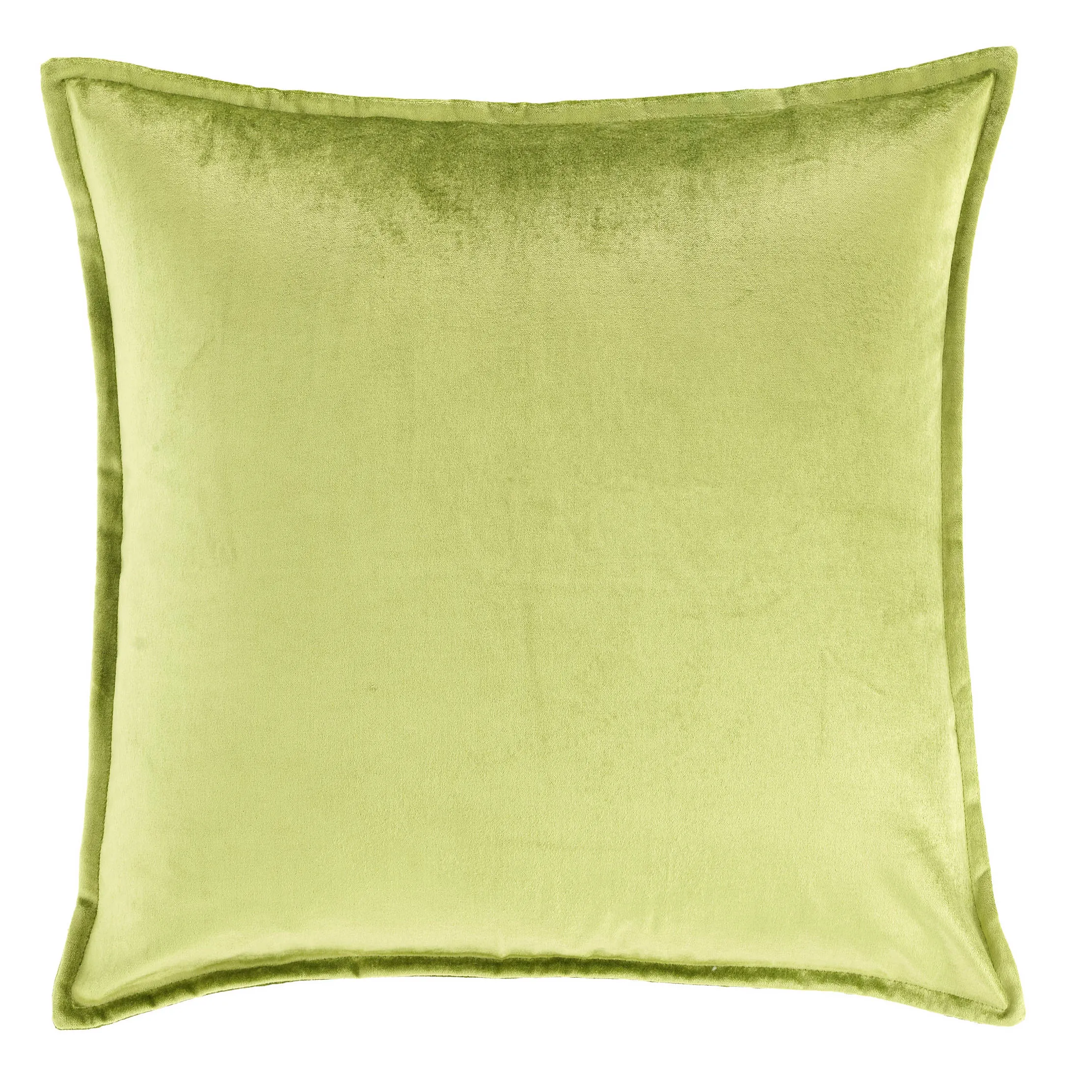 Panne Velvet Chartreuse Decorative Pillow Cover