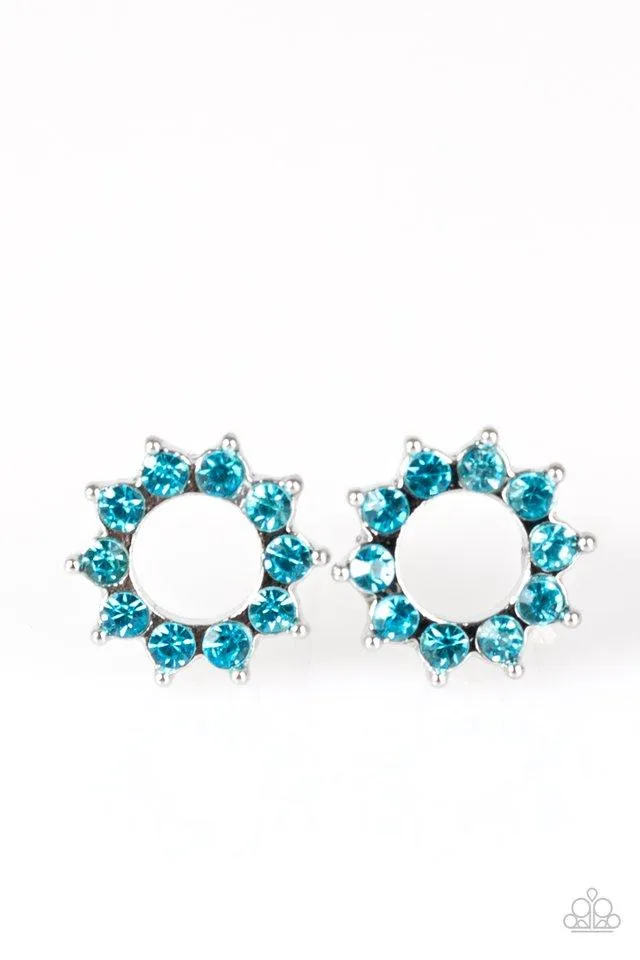 Paparazzi Earring ~ Richly Resplendent - Blue Post