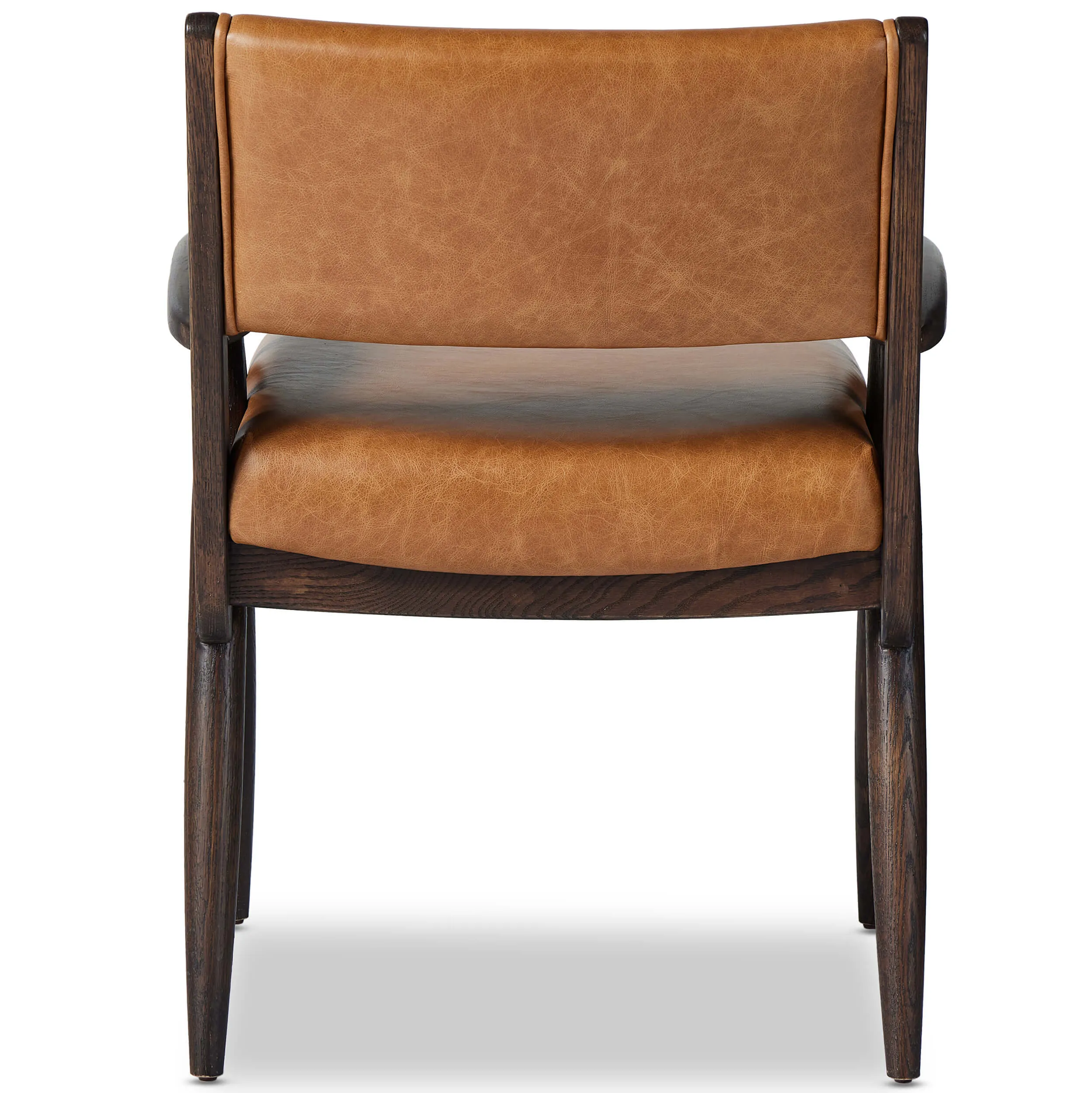 Papile Leather Dining Arm Chair, Sonoma Butterscotch