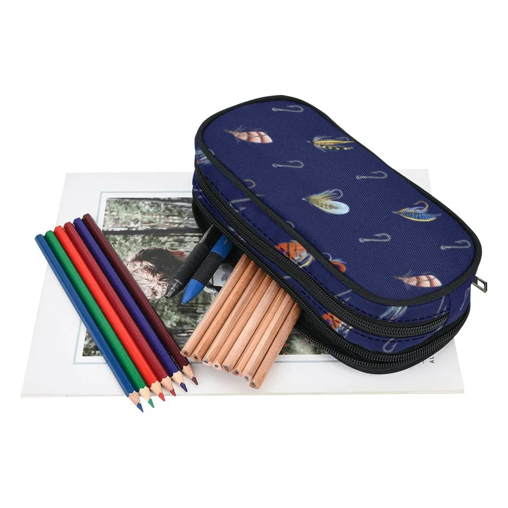 Parker in Blue Pencil Pouch | Durable Organizer for Pens & Supplies