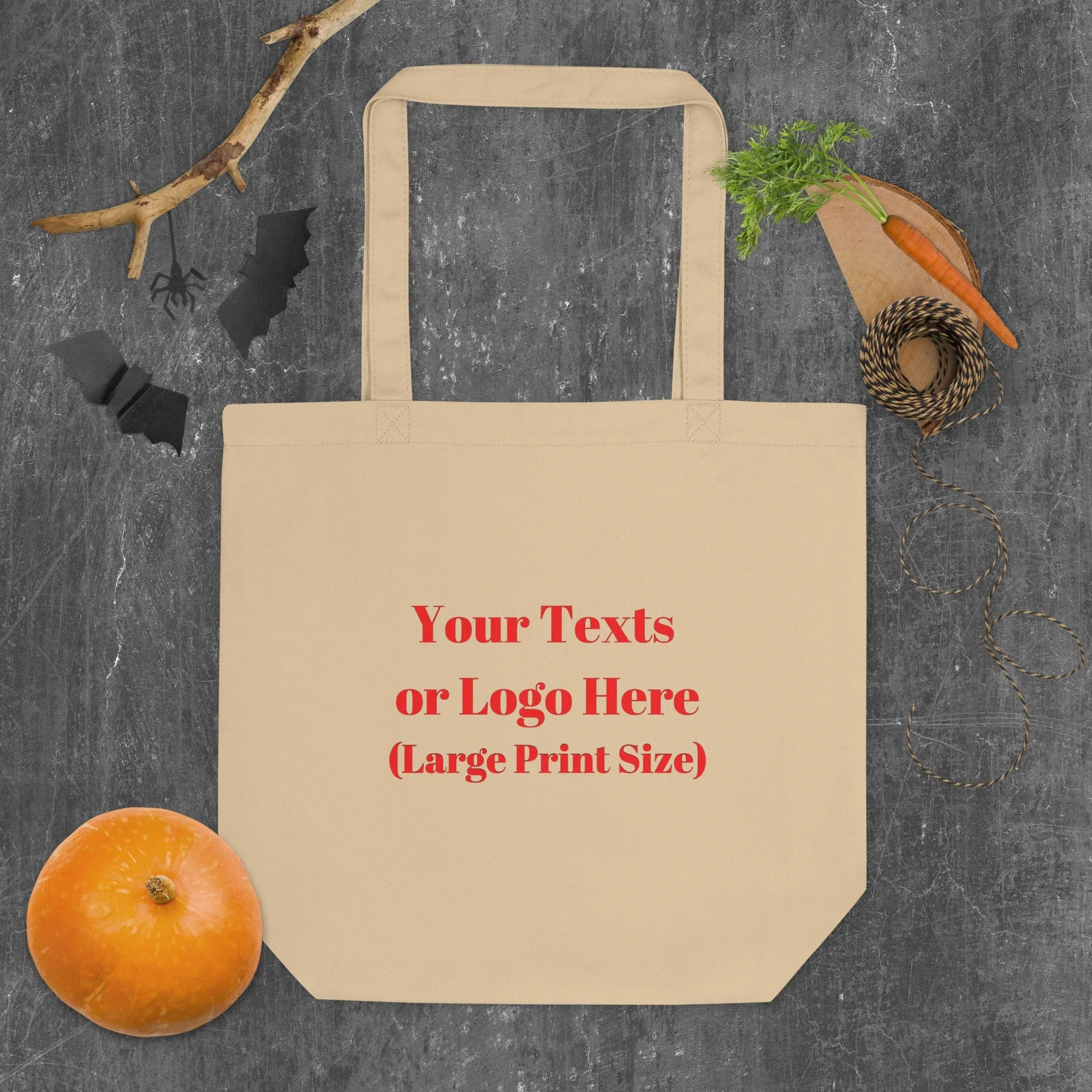 Personalised Your Text Eco Tote Bag, Own Design Bag, Custom Logo Bag, Business Logo Bag, Small Business Bag, Custom Printed Bag,My Logo Bag, Special Event Bag