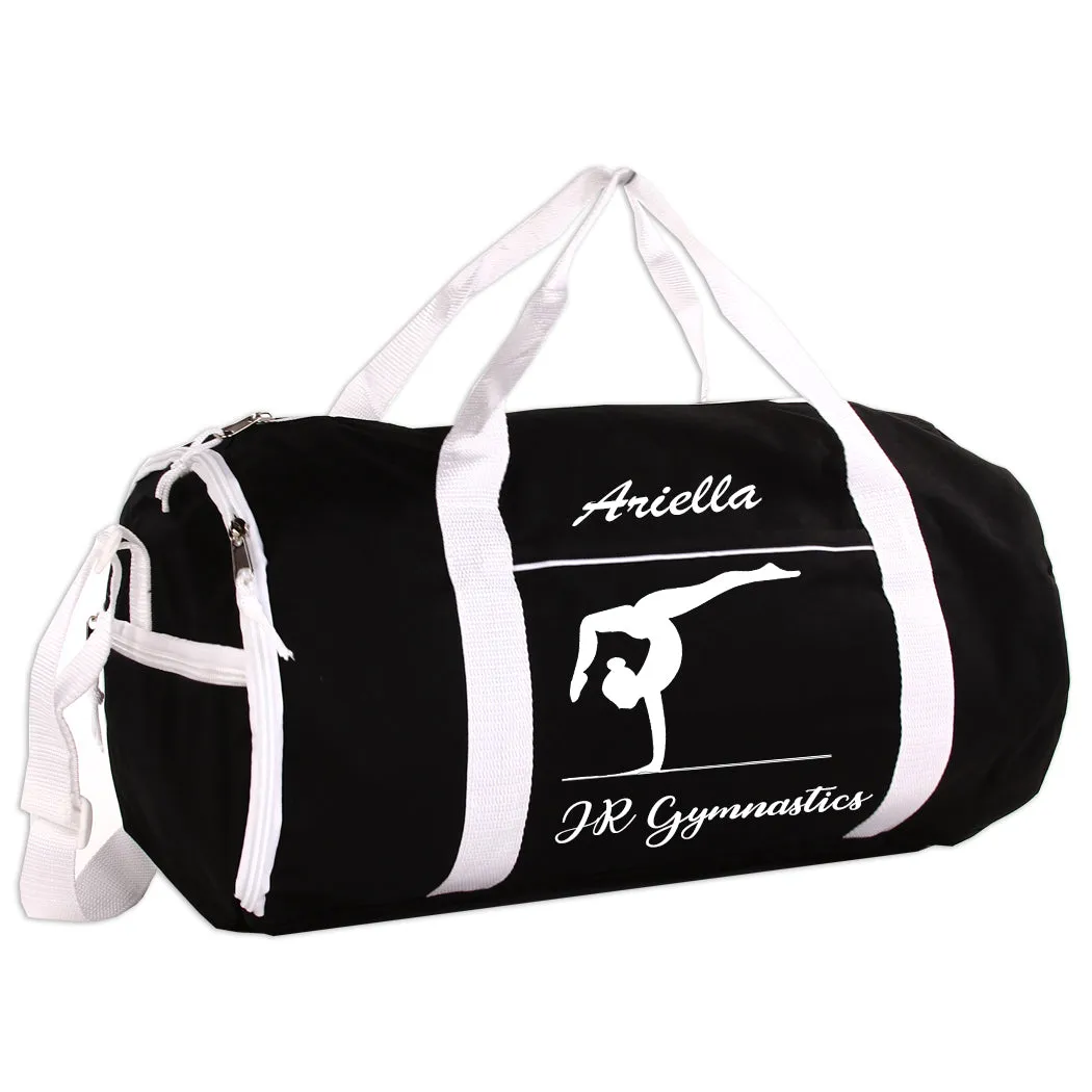 Personalized Sport/Gym Roll Duffel Bag - Gymnastics (Available in 4 Colors)