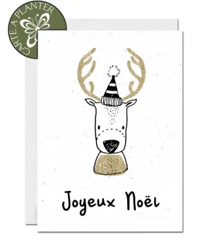 Plantable Christmas Card - Reindeer