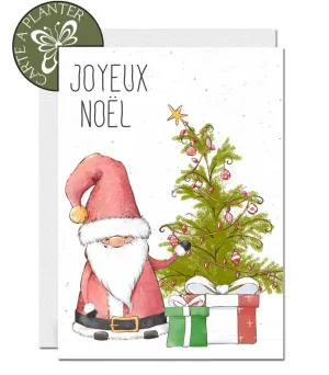 Plantable Christmas Card - Santa