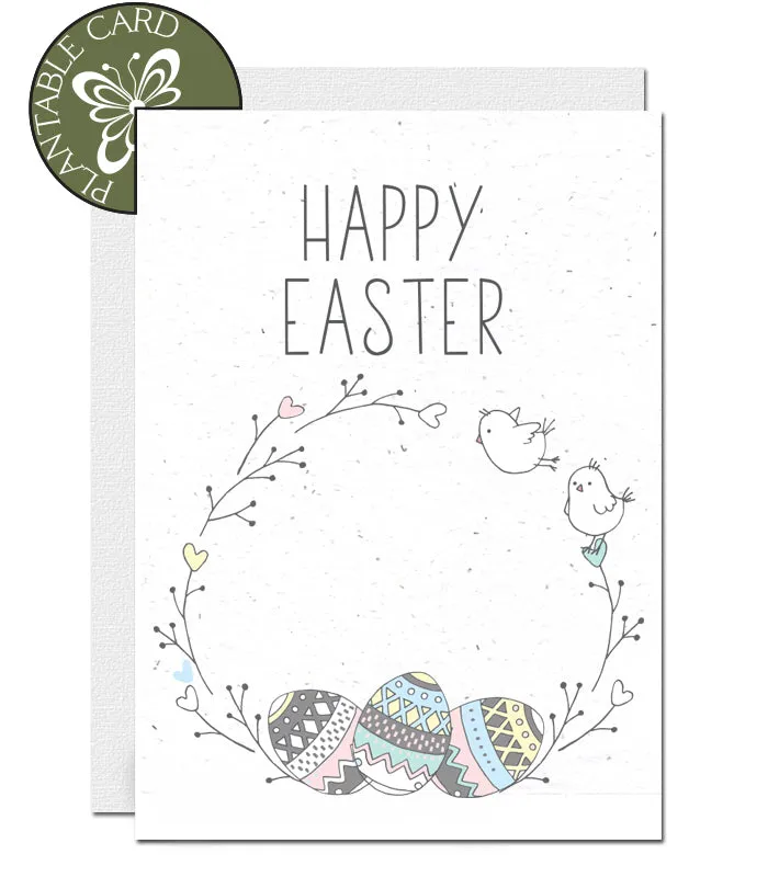 Plantable Easter Card - Easter Eggs